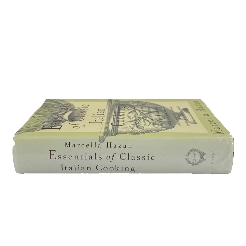 Marcella Hazan Essentials of Classic‎ Italian Cooking 1992 HC DJ Cookbook